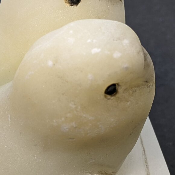 Beautiful Vintage Pair of White Marble Doves Birds Bookends Italy, numbered. - Picture 7 of 16